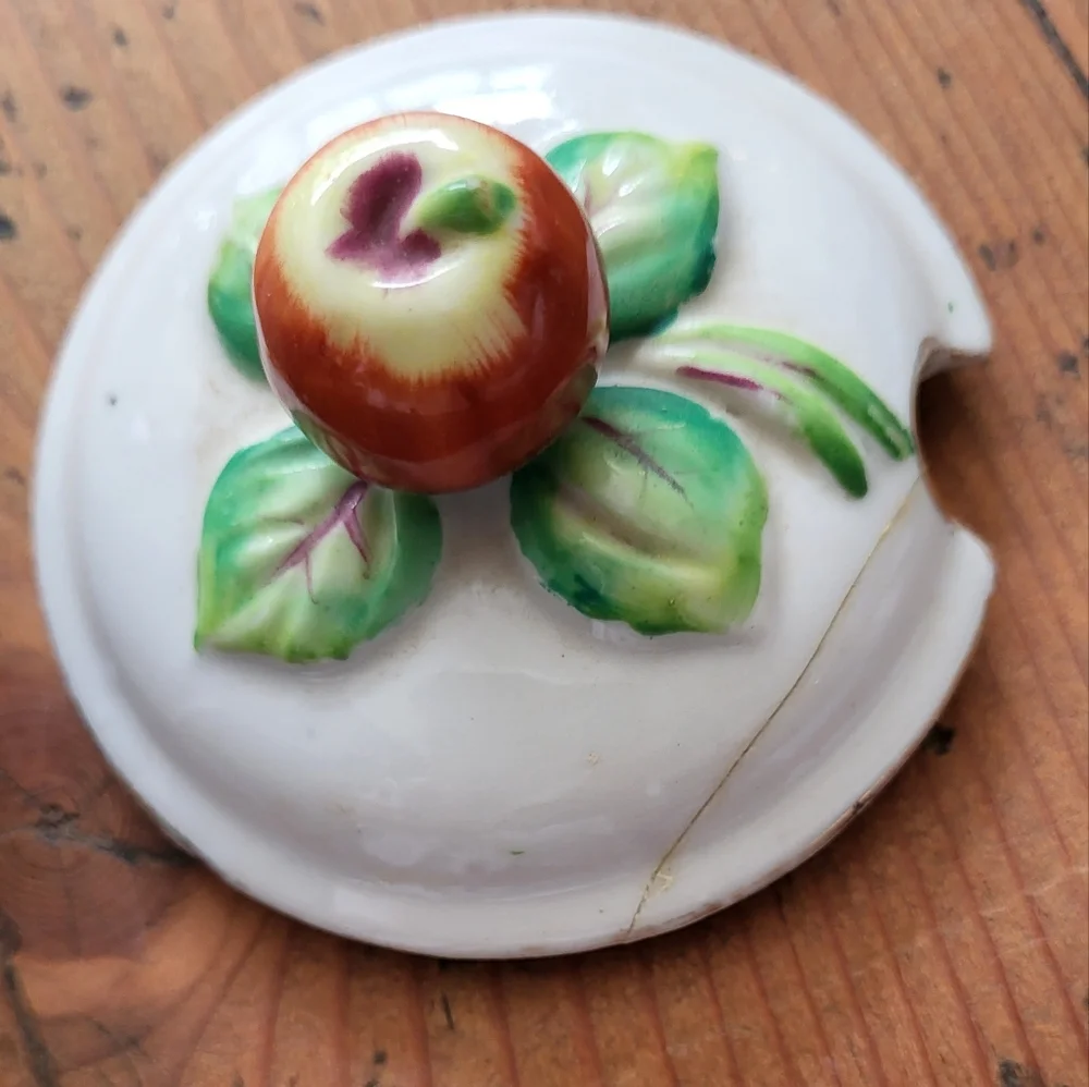 Antique Fruit Plates & Jam Jar